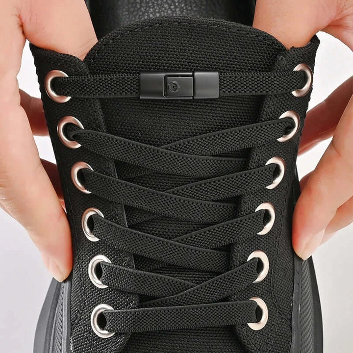 8mm No-Tie Elastic Shoelaces – Press Lock Convenience