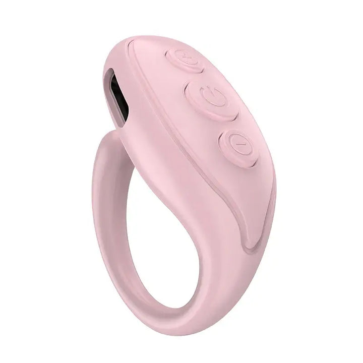 Tiktok Fingertip Remote Wireless Scrolling Ring Camera Shutter Selfie Button with Phone Stand - Ebtkr