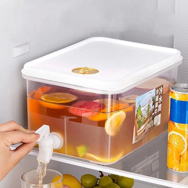 5L Cold Beverage Dispenser – Double-Faucet Fridge Kettle
