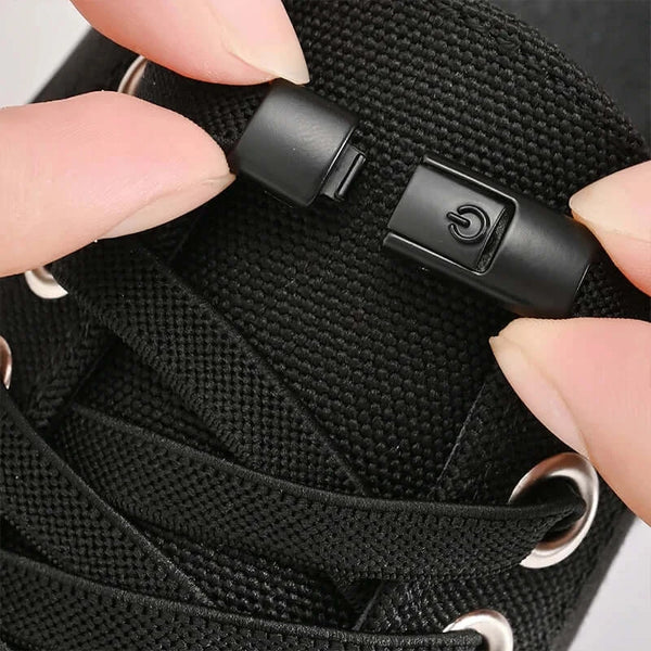 8mm No-Tie Elastic Shoelaces – Press Lock Convenience