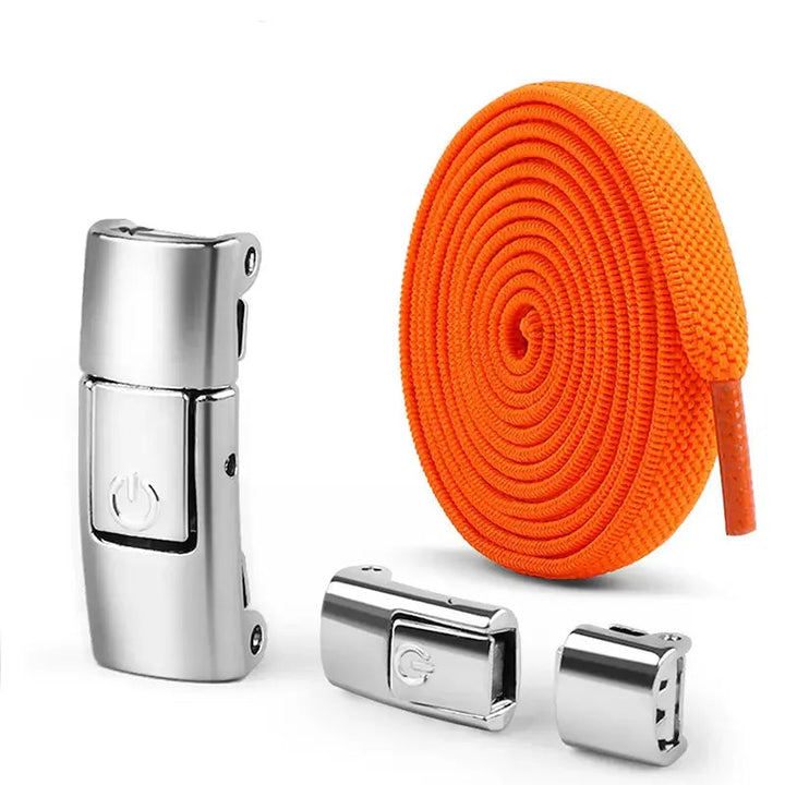 8mm No-Tie Elastic Shoelaces – Press Lock Convenience
