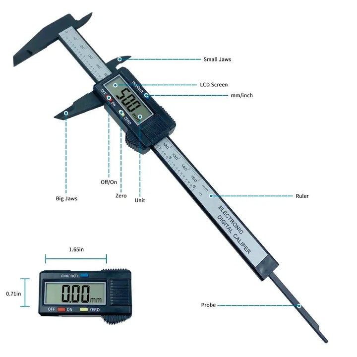 Digital Vernier Caliper 150mm/100mm - Ebtkr