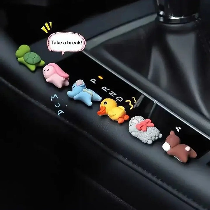 Cute Animal Car Ornaments – Turtles & Friends for Mirror, Console, or Bike 🐢🚗