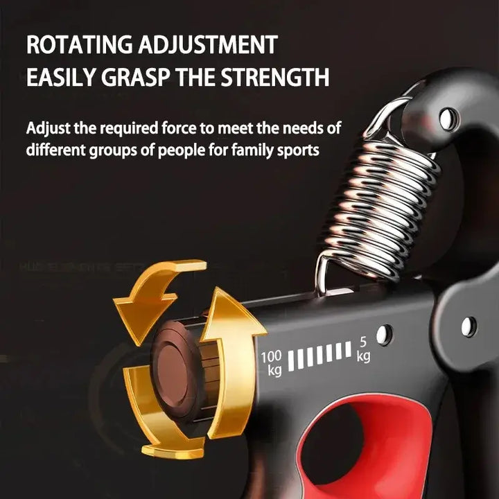 Adjustable 5–100Kg Hand Gripper – Grip Strength & Muscle Recovery Trainer 💪