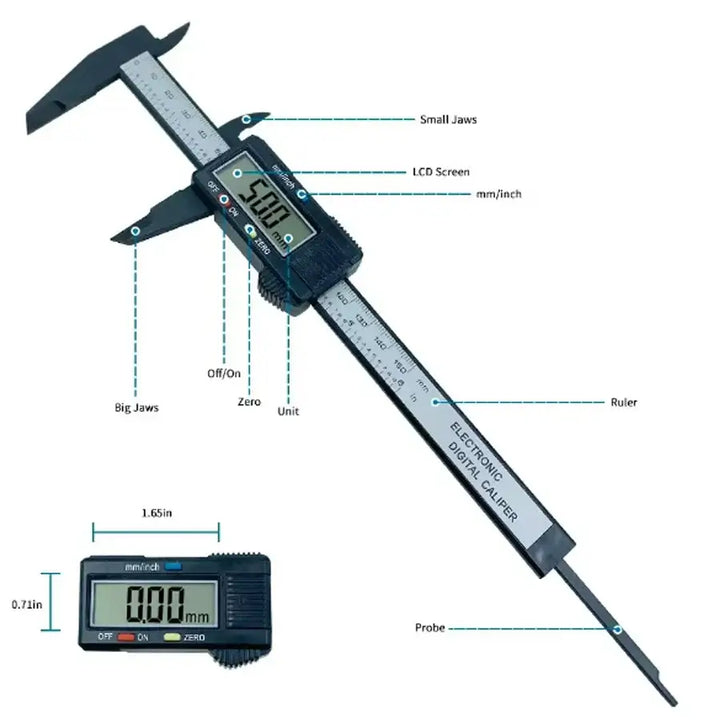 Digital Vernier Caliper 150mm/100mm - Ebtkr