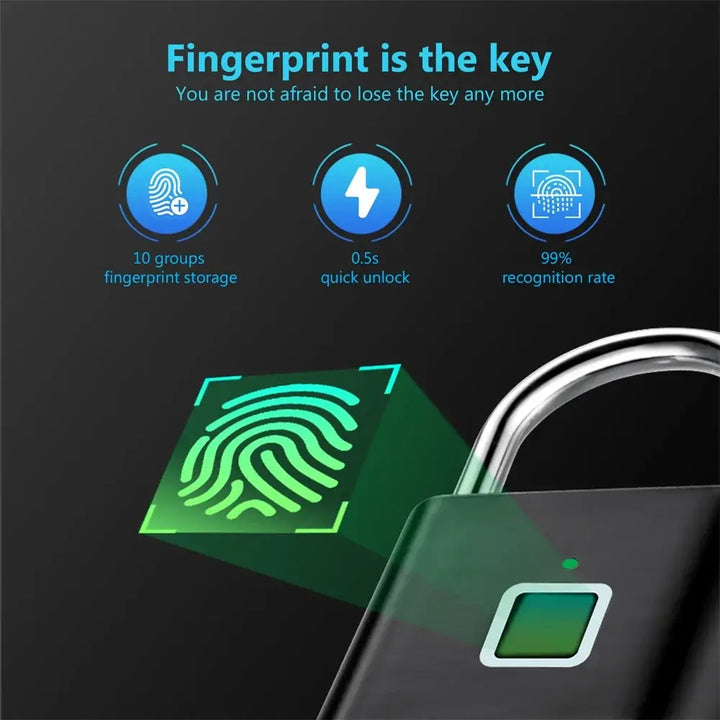 KERUI Smart Fingerprint Padlock, Set