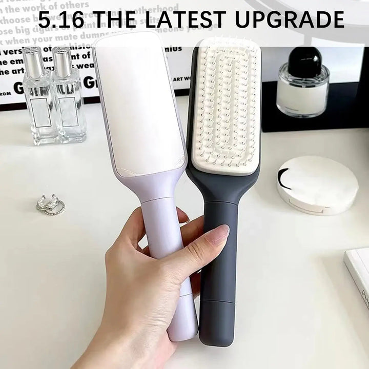 Portable Self-Cleaning Scalp Massage Comb Anti-Detangling Hair Brush - Ebtkr