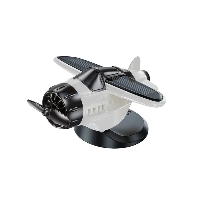 Solar-Powered Car Airplane Ornament – 360° Rotating Dashboard Decoration ✈️🚗