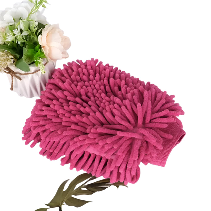 Double-Sided Chenille Car Wash Glove – Plush, Thick & Scratch-Free Clean 🧤🚗