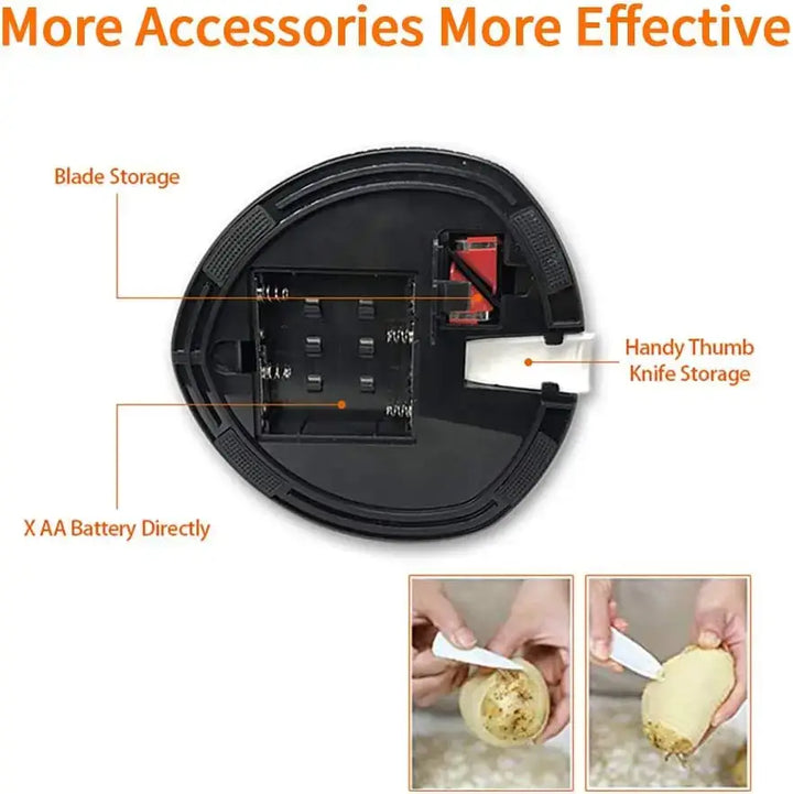 Electric Auto Fruit & Potato Peeler – Rotating Kitchen Helper 🍎⚡
