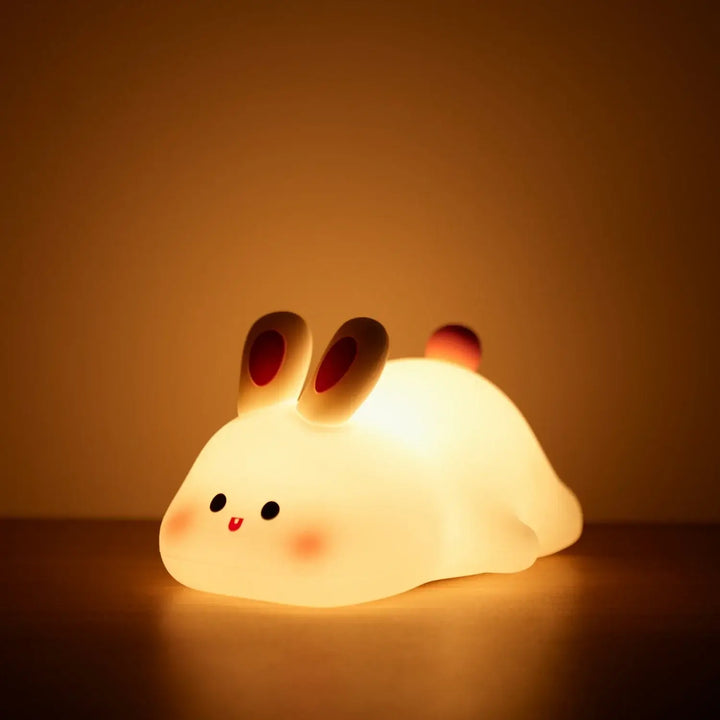 Cute Sheep Panda Rabbit Silicone Lamp, Rabbit