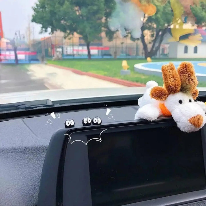 10PCS Soot Sprite Car Ornaments – Cute & Funny Dashboard Decor Set 🖤🚗
