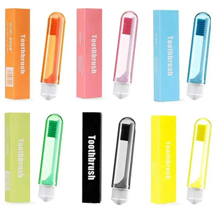 Folding Travel Toothbrush – Compact & Soft for On-the-Go Smiles 😁✈️