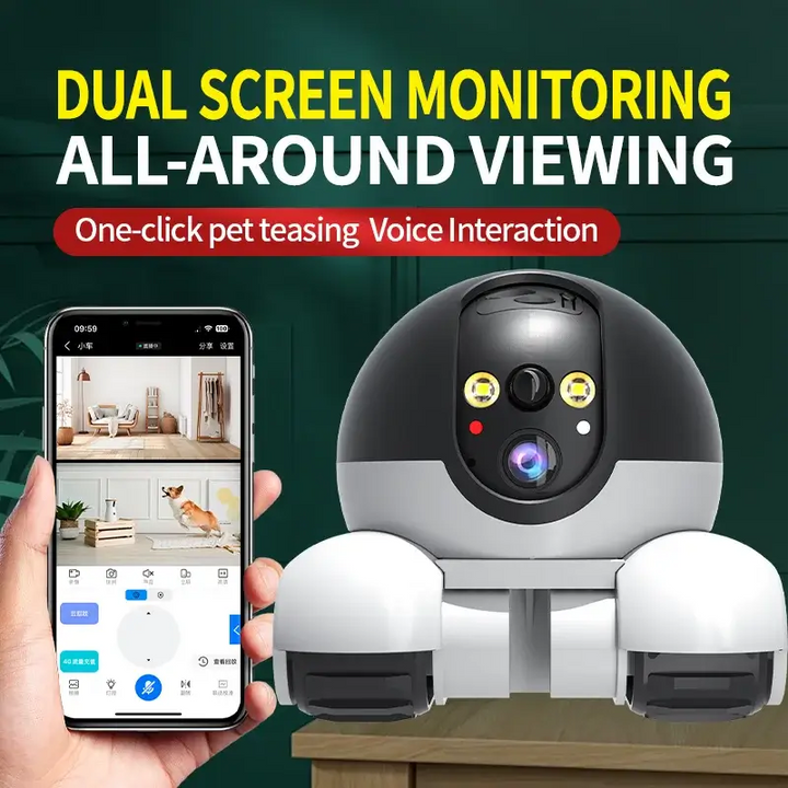 Dual Lens Robot Camera: Smart 360° Monitoring