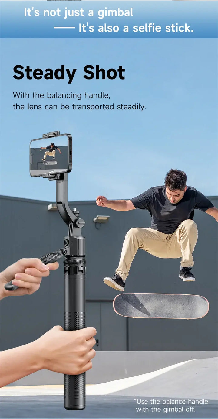 AI-Tracking Selfie Stick with 360° Auto-Rotation - Ebtkr