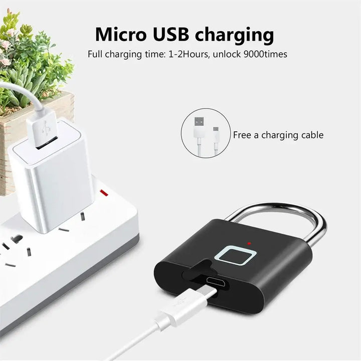 KERUI Smart Fingerprint Padlock – Keyless, Anti-Theft - Ebtkr