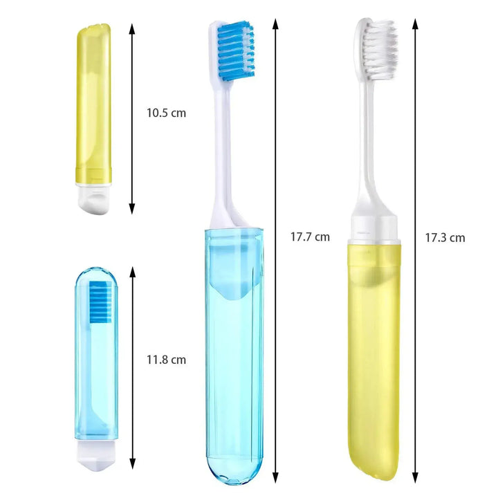 Folding Travel Toothbrush – Compact & Soft for On-the-Go Smiles 😁✈️