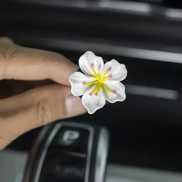 2PCS Flower Car Air Fresheners – Peach Blossom Clip-On Aroma Diffuser 🌸🚗