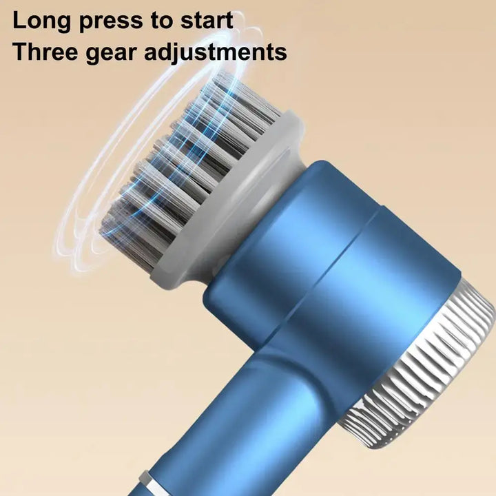 PLUZZ Zai Xiao Professional Electric Cleaning Brush Handheld Rechargeable for Bathroom Kitchen - Ebtkr