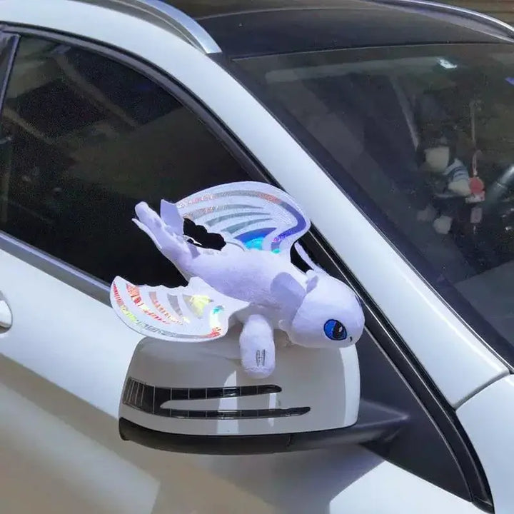 Black Flying Dragon Plush Car & Helmet Decoration 🐉🚗