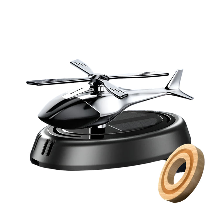 Solar Helicopter Car Air Freshener – Rotating Aroma Diffuser with Propeller 🚁🌞