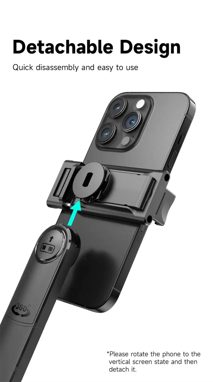 AI-Tracking Selfie Stick with 360° Auto-Rotation - Ebtkr