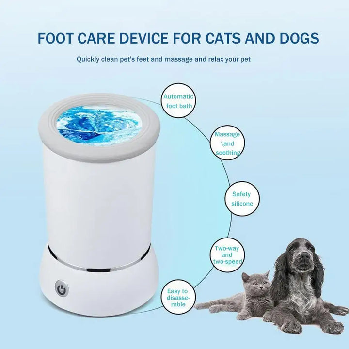 Automatic Pet Paw Cleaner Electric Dog Foot Washer Portable, Quick Cleaning Tool for Pets - Ebtkr