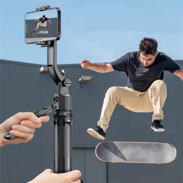 AI-Tracking Selfie Stick with 360° Auto-Rotation, Set