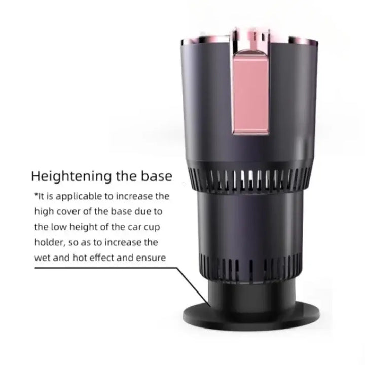 2-in-1 Smart Car Hot & Cold Cup Holder – Touchscreen Beverage Cooler & Warmer - Ebtkr