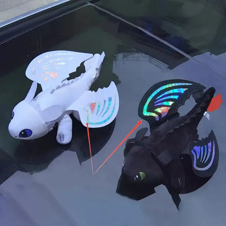Black Flying Dragon Plush Car & Helmet Decoration 🐉🚗