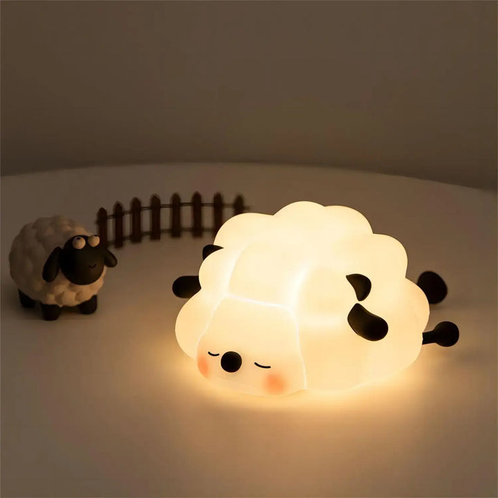 Cute Sheep Panda Rabbit Silicone Lamp, Sheep 