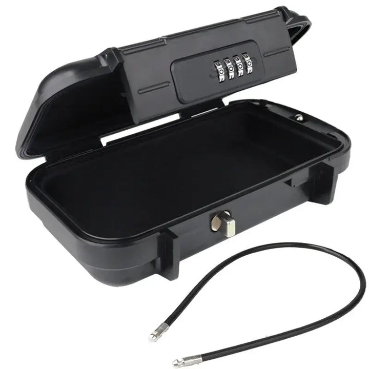 Portable Large-Capacity Travel Safe Box, Black