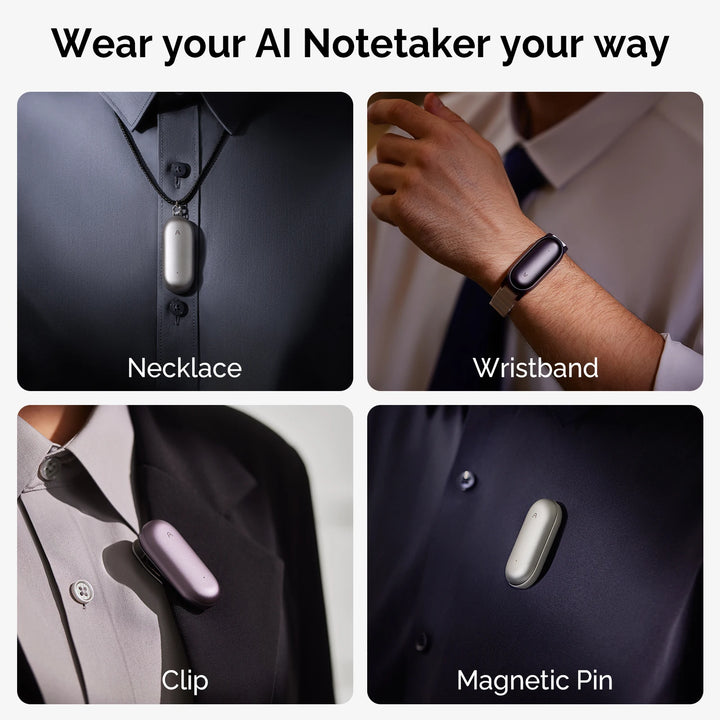 PLAUD NotePin AI Voice Recorder Cosmic Gray Limited Edition Wearable Smart Transcription & Summarization Digital Voice Recorder - Ebtkr