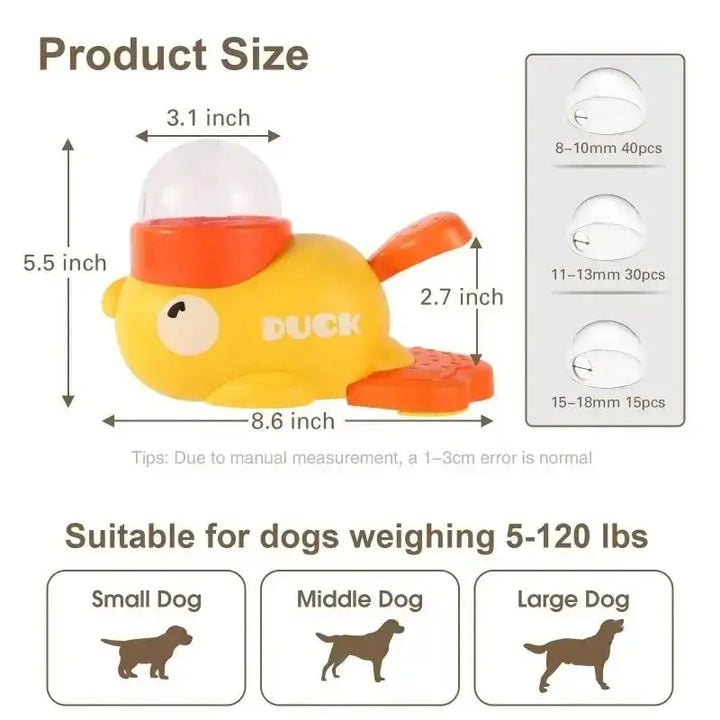 Interactive Little Yellow Duck Dog Feeder – Fun & Smart Playtime Toy - Ebtkr