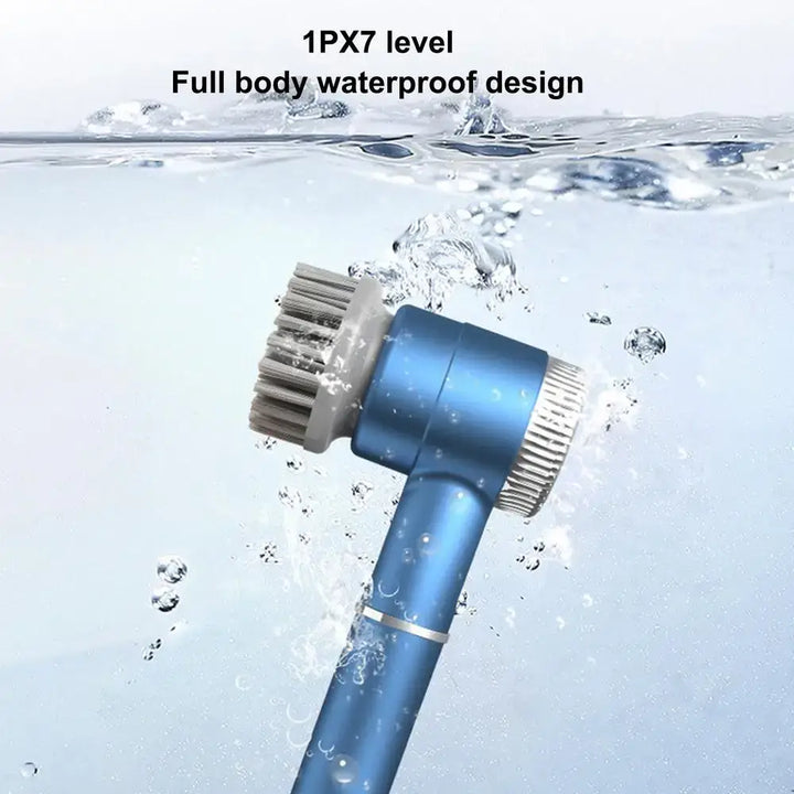 PLUZZ Zai Xiao Professional Electric Cleaning Brush Handheld Rechargeable for Bathroom Kitchen - Ebtkr
