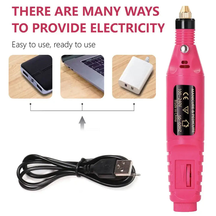 LULAA Electric Nail Drill Machine Set for Manicure And Pedicure - Ebtkr
