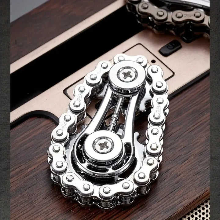 Sprockets Flywheel Metal Gyro Fidget Spinner – Stress Relief EDC Toy