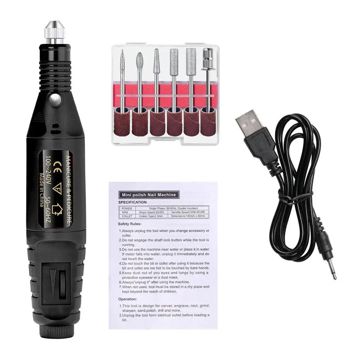 LULAA Electric Nail Drill Machine Set for Manicure And Pedicure - Ebtkr