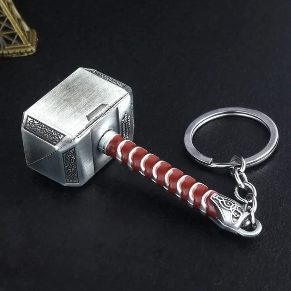 Thor’s Hammer Metal Keychain – Epic Key Ring for Marvel Fans 🔨⚡