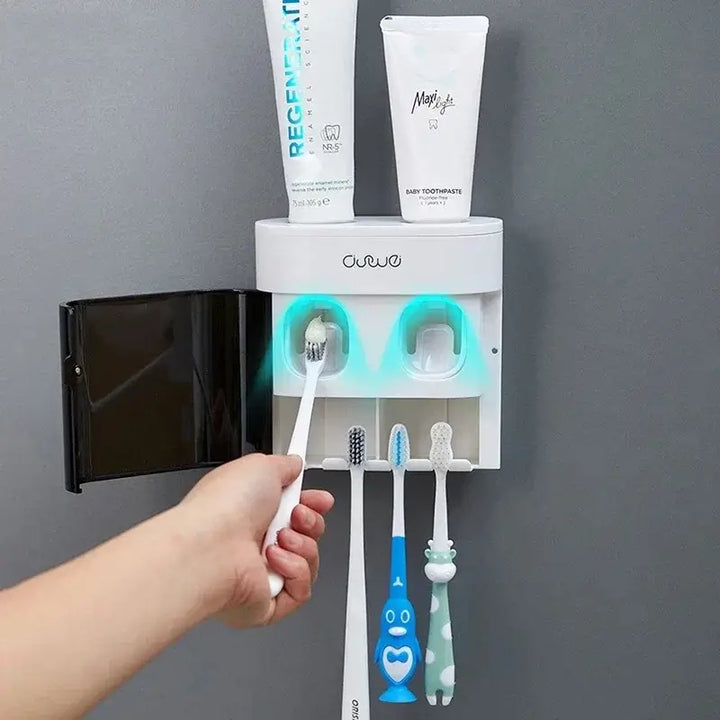 Wall Mounted Toothpaste Dispenser, White