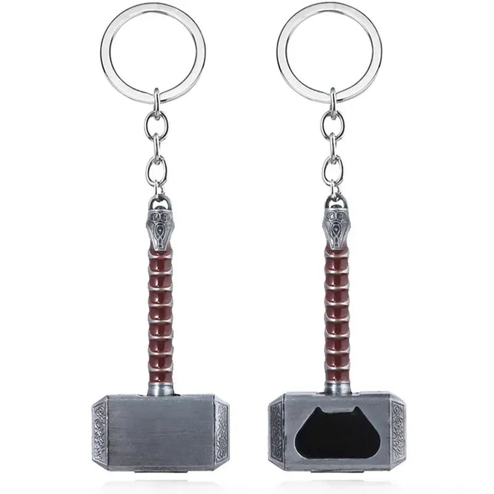 Thor’s Hammer Metal Keychain – Epic Key Ring for Marvel Fans 🔨⚡