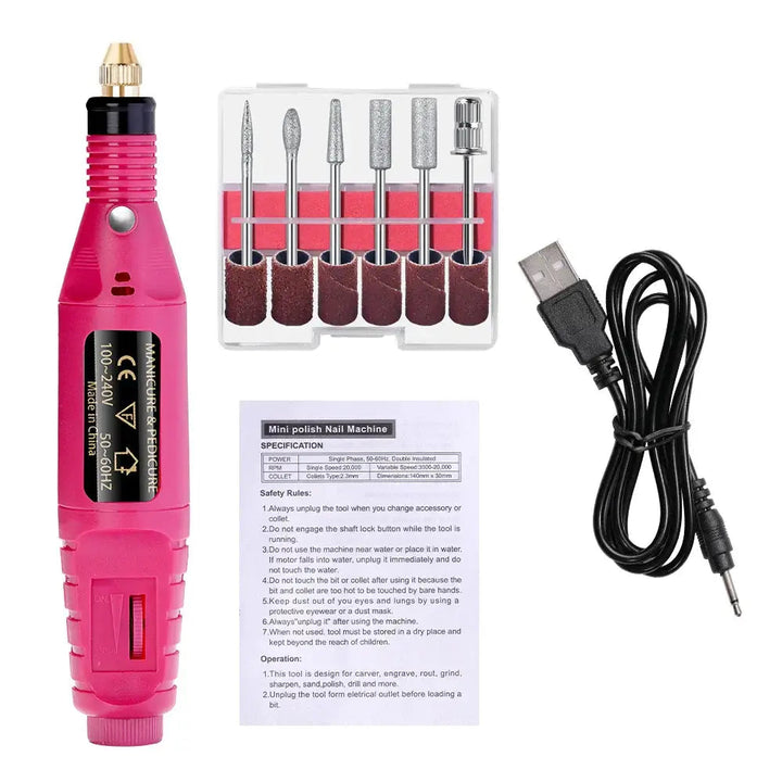 LULAA Electric Nail Drill Machine Set for Manicure And Pedicure - Ebtkr
