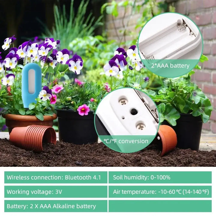 Tuya/Zigbee Smart Soil Tester WiFi Humidity & Temperature Moisture Sensor - Ebtkr