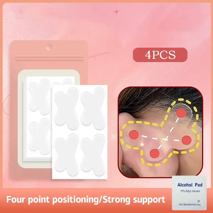 Elf Ear Lift Stickers – Invisible Silicone Beauty Tape (4–32 Pcs)