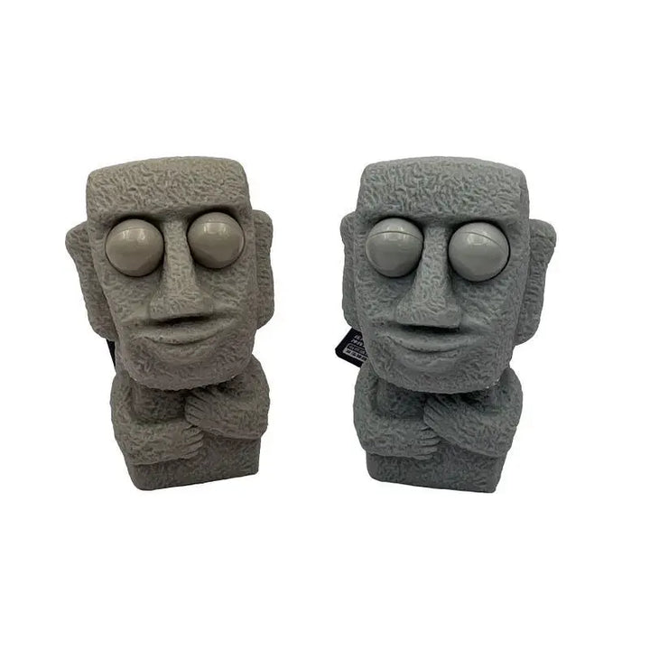 Moai Stone Man Stress Toy – Eye-Popping Squeeze & Squish Fun! 😲🗿