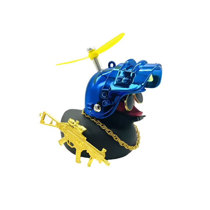 Helmet Duck Car Ornament – Funny Dashboard or Bike Buddy 🐥🏍️🚗