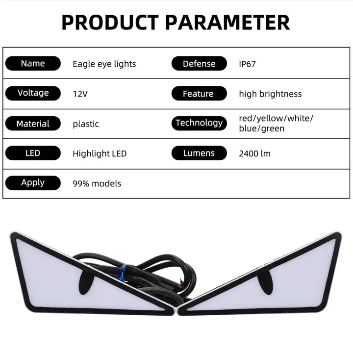 Universal LED Devil Eyes: Bold Auto Lighting