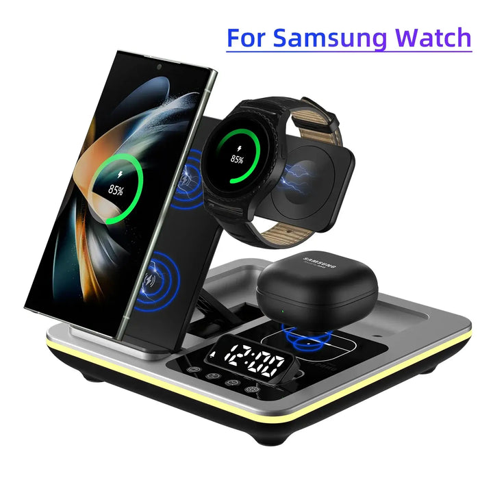 5-in-1 Magnetic Wireless Fast Charger Dock Station, Silver Samsung