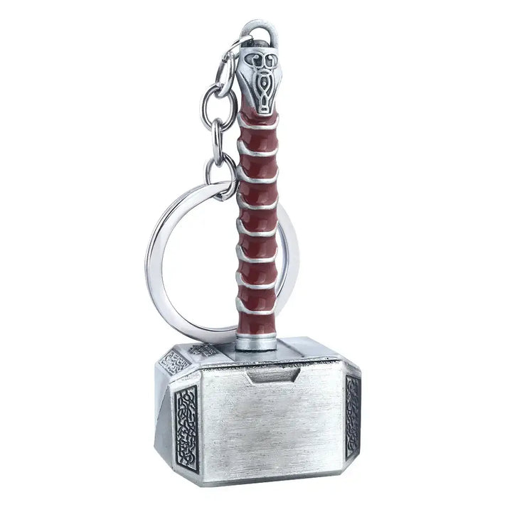 Thor’s Hammer Metal Keychain – Epic Key Ring for Marvel Fans 🔨⚡