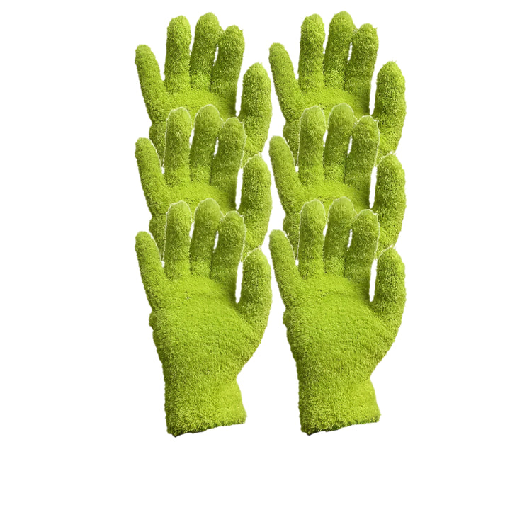 Microfiber Dust Removal Gloves, Green